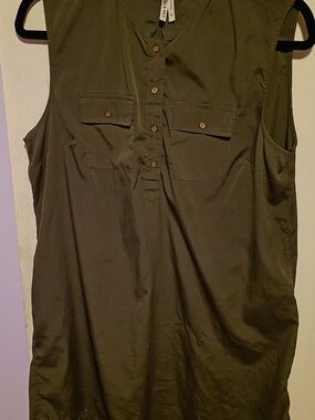Live 4 Truth Olive Green Sleeveless Dress Xl
